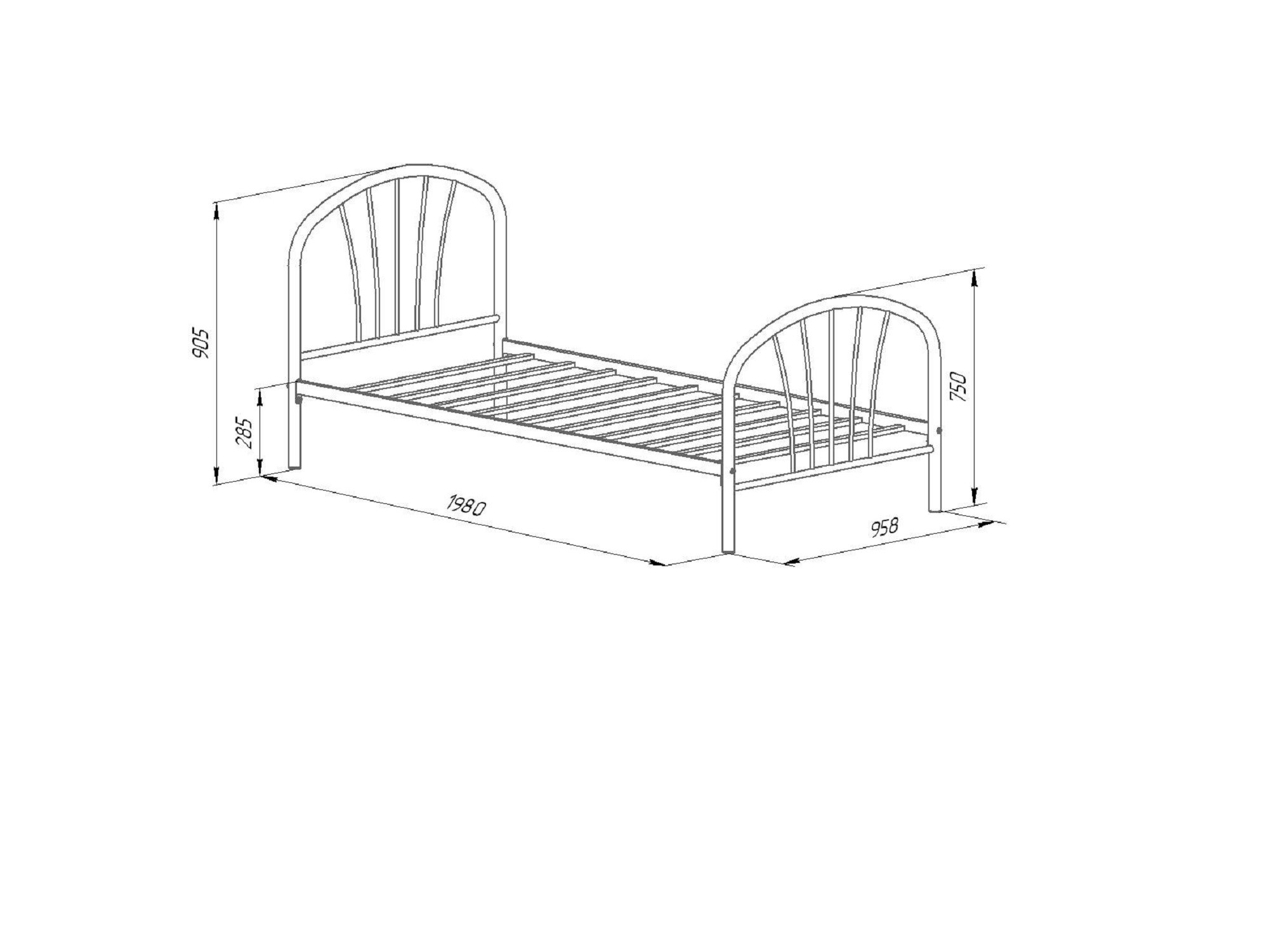 Кровать Формула Мебели Эвора